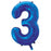 Dark Blue Mega Foil 34'' Numbers