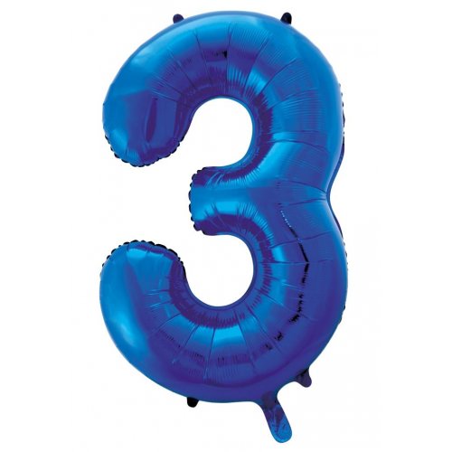 Dark Blue Mega Foil 34'' Numbers