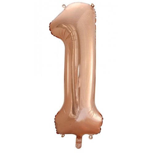 Rose Gold Mega Foil Number Balloons 86cm