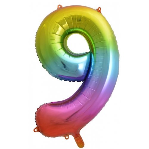 Rainbow Mega Foil 34'' Numbers