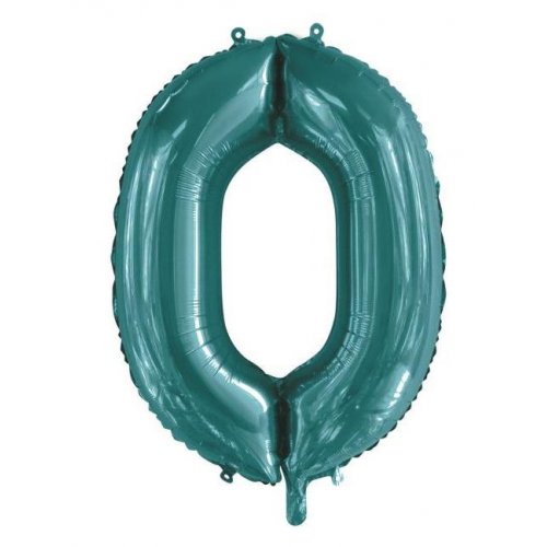 Teal Mega Foil 34'' Numbers