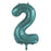 Teal Mega Foil 34'' Numbers