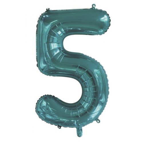 Teal Mega Foil 34'' Numbers