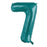 Teal Mega Foil 34'' Numbers