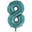 Teal Mega Foil 34'' Numbers