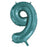 Teal Mega Foil 34'' Numbers