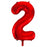 Red Mega Foil 34'' Numbers