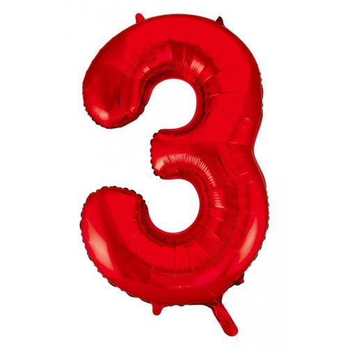 Red Mega Foil 34'' Numbers