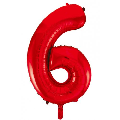 Red Mega Foil 34'' Numbers