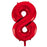 Red Mega Foil 34'' Numbers