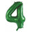 Green Mega Foil 34'' Numbers