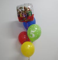 Dazzling Theme Foil 5 Balloon  Bouquet