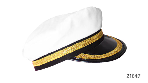 Sailor Hat With Gold Trim