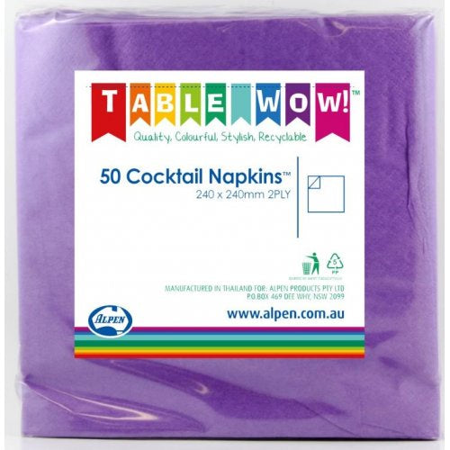 Napkin Cocktail Purple