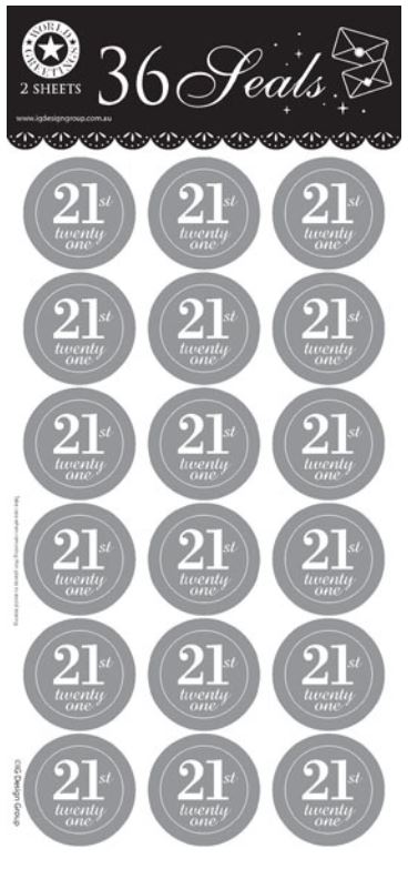 Seal 21st Stickers 36 Pack
