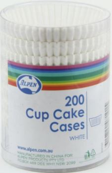 Cupcake Cases White (38x21mm) Pack Of 200