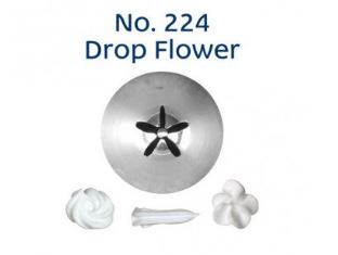 No. 224 Drop Flower Standard Stainless Steel Piping Tip