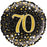 Aged Sparkling Fizz Black and Gold Foil Balloon 18"/45cm