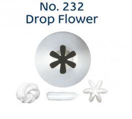 No. 232 Drop Flower Standard Stainless Steel Piping Tip