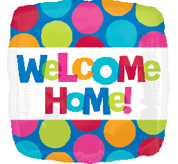 Welcome Home Foil Balloon 18''/43cm