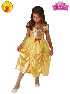 Disney Princess Belle Sequin Kids Costume 3-5 Years