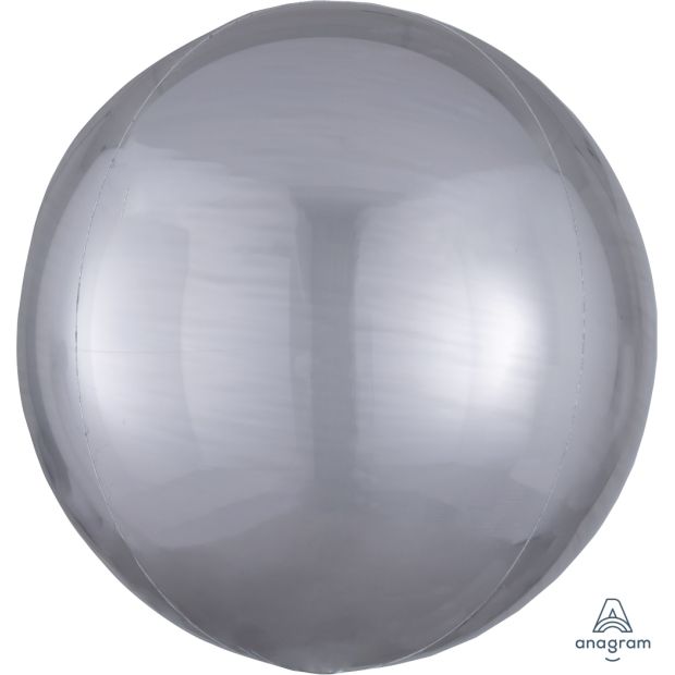 Solid Colour Silver Orb 16''/40cm