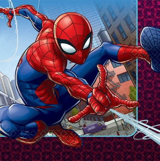 Spider Man Lunch Napkins 16Pk