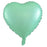 Foil Heart Balloon Matt Pastel Mint 18'(40cm)