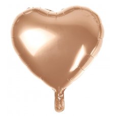 Foil Heart Balloon Rose Gold 18'(40cm)