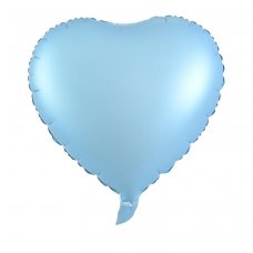 Foil Heart Balloon Matt Blue 18'(40cm)