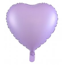 Foil Heart Balloon Matt Lilac 18'(40cm)
