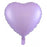 Foil Heart Balloon Matt Lilac 18'(40cm)