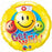 Foil 18" Happy Birthday Smiley Faces