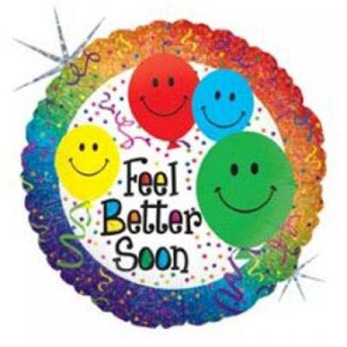 Foil Balloon 18” Smile Feel Better Soon