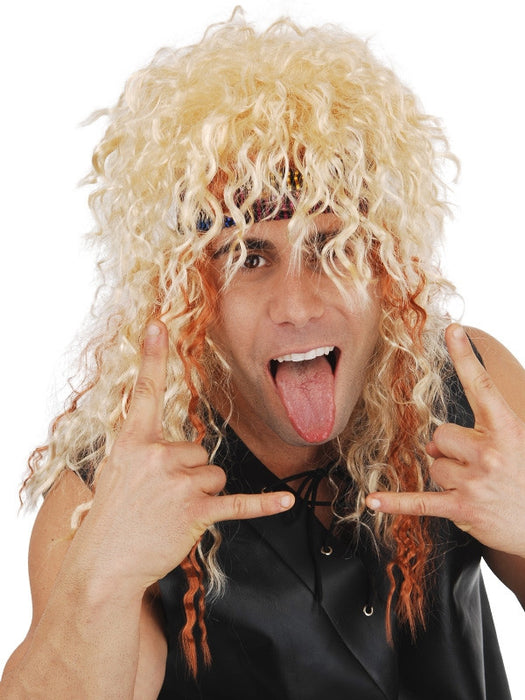 80s Rocker Blonde Wig