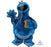 Cookie Monster Foil Balloon Supershape 58cmx88cm
