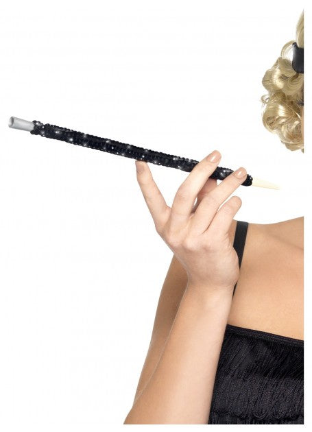Black Sequined Cigarette Holder