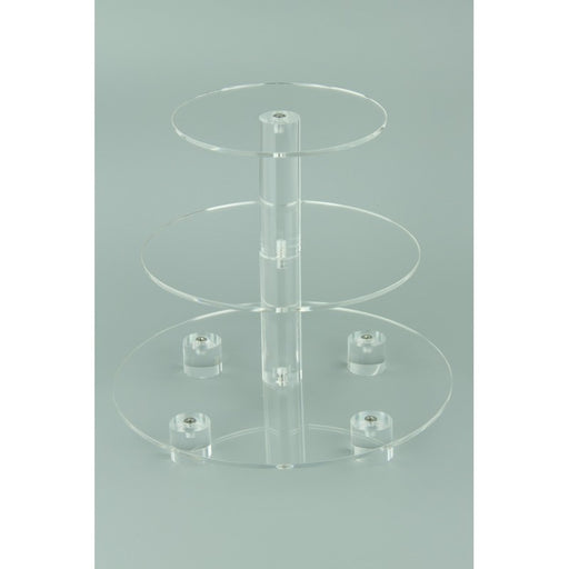 3 Tier Round 4mm Thick Acrylic Cupcake Stand