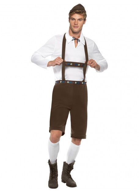 Brown Bavarian Man Costume - Large