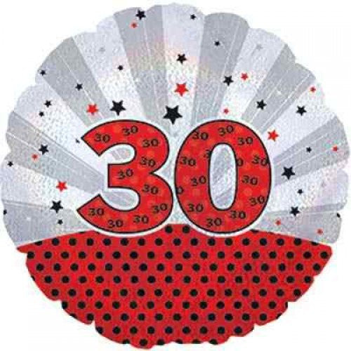 30th Birthday Foil Balloon 18"45cm