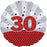 30th Birthday Foil Balloon 18"45cm