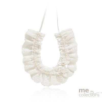 Ivory Horseshoe With Pearls