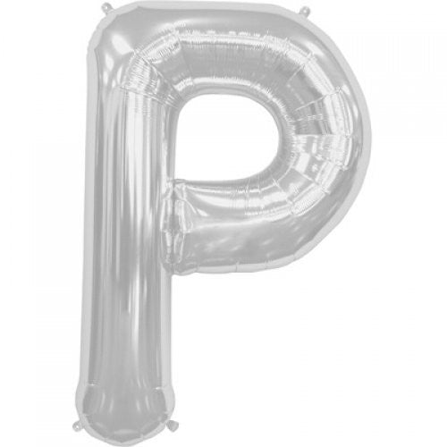 34'' Silver Foil Letter P