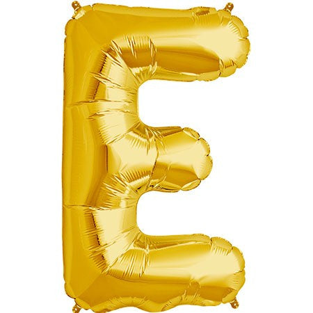 34'' Gold Foil Letter E