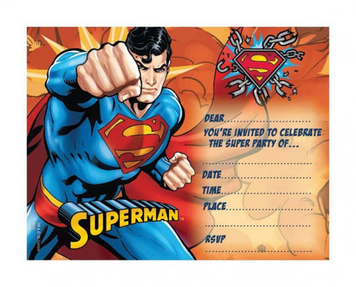 Superman Invitations