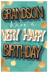Grandson Birthday Card