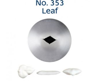 No. 353 Leaf Medium Stainless Steel Piping Tip