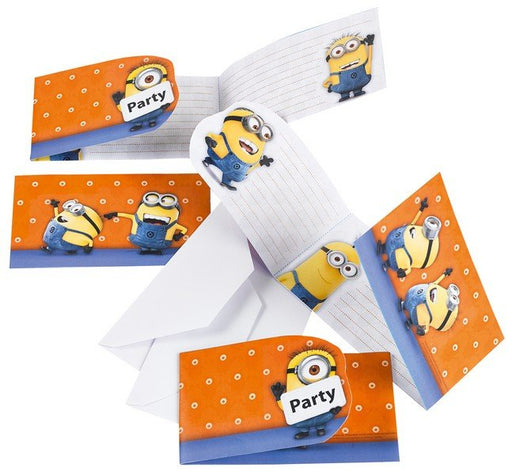 Minions Invitations Pack Of 6
