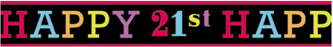 BANNER 21ST BIRTHDAY