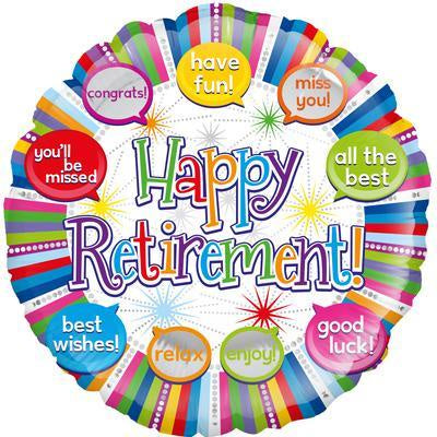 Happy Retirement Speech Bubble